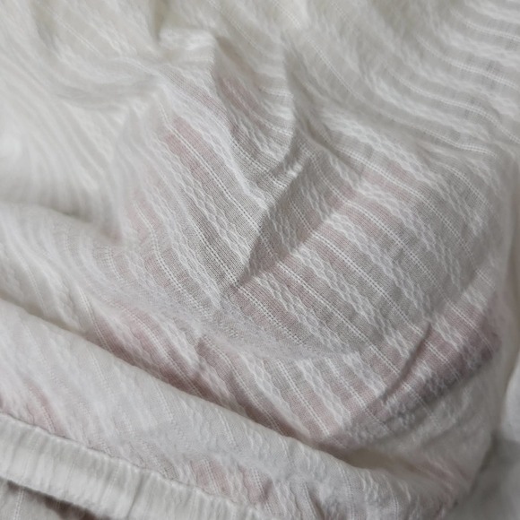 Derek Lam 10 Crosby Long Bell-Sleeve‎ Striped Cotton Blouse Size XS - Picture 9 of 11